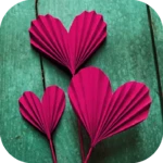 origami heart tutorial android application logo